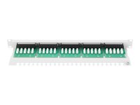 DIGITUS CAT 3 ISDN Patch Panel ungeschirmt 25-Port RJ45...