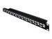 DIGITUS Modulares Patch Panel geschirmt 24-Port unbestückt 1HE Rack Mount abgestuft Farbe Schwarz RAL 9005