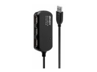 LINDY USB 2.0 Aktiv-Verlaengerung Pro 8m inklusive 4 Port...