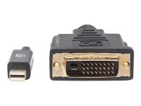 MANHATTAN DisplayPort/DVI Kabel 1,8m Mini-DisplayPort 1.2a-Stecker auf DVI-D 24+1-Stecker 1,8m schwarz