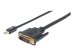 MANHATTAN DisplayPort/DVI Kabel 1,8m Mini-DisplayPort 1.2a-Stecker auf DVI-D 24+1-Stecker 1,8m schwarz