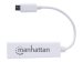 MANHATTAN USB Typ C auf Gigabit-Ethernet Netzwerkadapter USB 3.1 Gen 1 (5 Gbit/s) auf 10/100/1000 Mbit/s Gigabit Ethernet