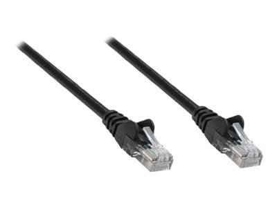 INTELLINET Netzwerkkabel Cat6A S/FTP CU LS0H 0,25m schwarz RJ-45 Stecker / RJ-45 Stecker