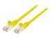 INTELLINET Cat6aPro Kabel Cat7 Rohkabel 0,5m gelb  RJ45 Vollkupfer LS0H halogenfrei AWG 26 vergoldete Kontakte 10 Gigabit