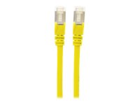 INTELLINET Cat6aPro Kabel Cat7 Rohkabel 1m gelb  RJ45 Vollkupfer LS0H halogenfrei AWG 26 vergoldete Kontakte 10 Gigabit