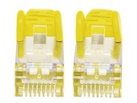 INTELLINET Cat6aPro Kabel Cat7 Rohkabel 1m gelb  RJ45 Vollkupfer LS0H halogenfrei AWG 26 vergoldete Kontakte 10 Gigabit