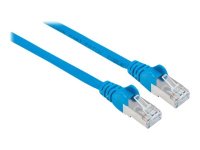 INTELLINET Cat6aPro Kabel Cat7 Rohkabel 1,5m blau RJ45 reines Kupfer LS0H halogenfrei AWG 26 vergoldete Kontakte 10 Gigabit