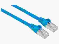 INTELLINET Cat6aPro Kabel Cat7 Rohkabel 3m blau RJ45 reines Kupfer LS0H halogenfrei AWG 26 vergoldete Kontakte 10 Gigabit