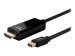 LINDY Kabel Mini DisplayPort/HDMI 4K30 DP: passiv 1m mDP Stecker an HDMI Stecker