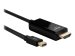 LINDY Kabel Mini DisplayPort/HDMI 4K30 DP: passiv 1m mDP Stecker an HDMI Stecker