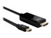 LINDY Kabel Mini DisplayPort/HDMI 4K30 DP: passiv 2m mDP Stecker an HDMI Stecker