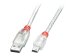 LINDY USB 2.0 Kabel A/Mini-B transparent 0,5m High/Full/Low Speed USB LINDY Design