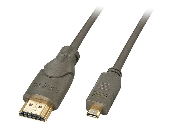 LINDY HDMI an Micro HDMI Kabel 0,5m Stecker Typ A an Typ D