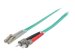 INTELLINET LWL Kabel LC/ST OM3 1m aqua 50/125um Duplex Multimode