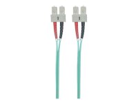 INTELLINET LWL Kabel SC/SC OM3 1m aqua 50/125um Duplex...