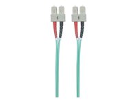 INTELLINET LWL Kabel SC/SC OM3 2m aqua 50/125um Duplex Multimode