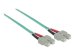 INTELLINET LWL Kabel SC/SC OM3 2m aqua 50/125um Duplex Multimode