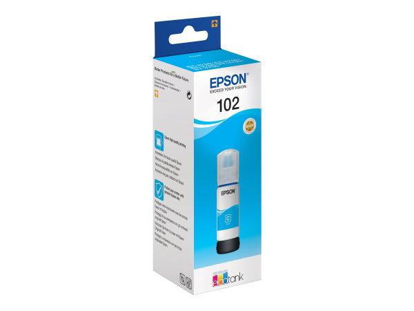 EPSON 1LB 102 EcoTank Cyan ink bottle