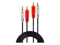 LINDY Audiokabel Stereo 2x RCA Male an 2x RCA male 1m...