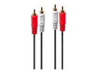 LINDY Audiokabel Stereo 2x RCA Male an 2x RCA male 1m...