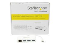 STARTECH.COM 3-Port USB-C Hub with Gigabit Ethernet -...