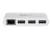 STARTECH.COM 3-Port USB-C Hub with Gigabit Ethernet - USB-C to 3x USB-A - USB 3.0 Hub - White