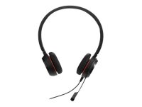 JABRA Evolve 20SE MS stereo Special Edition headset on-ear wired USB Certified for Skype for Business
