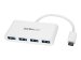 STARTECH.COM USB-C Hub - 4 Port USB 3.0 - USB C auf 4x USB-A - Bus Powered - Weiss - Kompakter USB C Hub - USB Typ-C Adapter