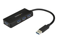 STARTECH.COM USB 3.0 Hub 4 Port - mit Ladeanschluss -...