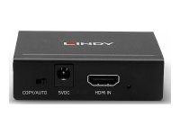 LINDY HDMI 4K Splitter 2 Port 3D 2160p30 HDTV bis 1080p und 4K 36/12 Bit HDCP 14