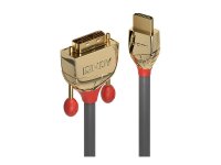 LINDY 15m Gold HDMI an DVI-D-Kabel HDMI an DVI-D 18+1...