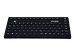 GETT InduProof Smart Compact Silikon Tastatur IP68 wasserdicht desinfizierbar schwarz 86 Tasten Layout: DE