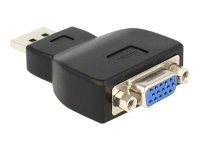 DELOCK Adapter Displayport 1.1 Stecker > VGA Buchse schwarz