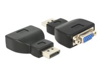 DELOCK Adapter Displayport 1.1 Stecker > VGA Buchse schwarz