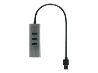 I-TEC USB 3.0 Metal HUB 4 port ohne Netzteil ideal fuer Notebook Ultrabook Tablet PC Unterstuetzt Win und Mac OS