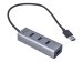 I-TEC USB 3.0 Metal HUB 4 port ohne Netzteil ideal fuer Notebook Ultrabook Tablet PC Unterstuetzt Win und Mac OS