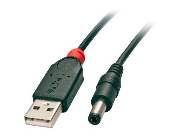 LINDY Adapterkabel USB A St DC 5,5/2,5mm