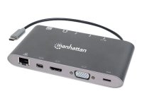 MANHATTAN USB-C 7-in-1-Dockingstation USB 3.1 Typ C auf...