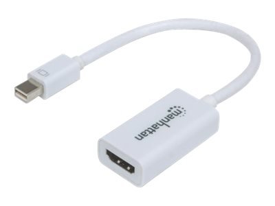 MANHATTAN Mini DisplayPort auf HDMI Adapter Mini DisplayPort-Stecker auf HDMI-Buchse passiv weiss