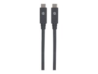 MANHATTAN USB 3.1 Typ C Gen1-Kabel 2m Typ C-Stecker auf Typ C-Stecker 5 Gbit/s schwarz