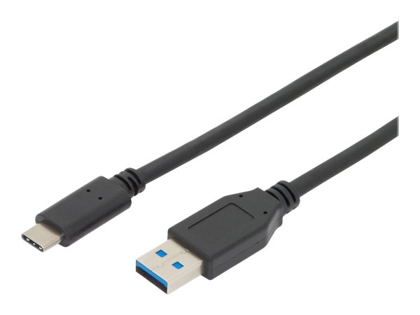 ASSMANN USB Typ C Verbindungskabel Typ C auf A St/St 1,0m voll ausgestattet Gen2 3A 10GB 3.1 Version CE sw