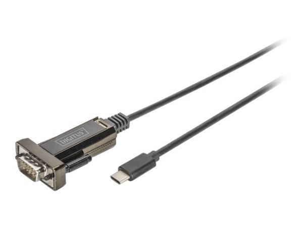 DIGITUS USB Typ C 2.0 auf serial Adapter DSUB 9M 1m Kabel Lange