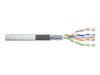 DIGITUS CAT 6 SF-UTP Roh-Patchkabel Lange 100 m Box AWG...