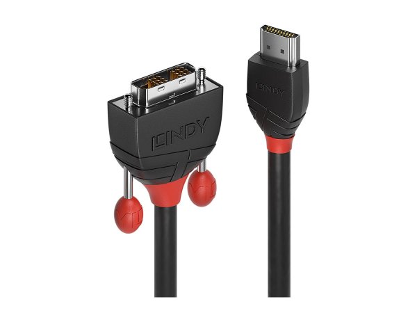 LINDY 5m HDMI/DVI-D Kabel Black Line HDTV und HDCP kompatibel