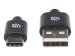 MANHATTAN USB 2.0 Typ C-Kabel 3m Typ A-Stecker auf Typ C-Stecker 480 Mbit/s schwarz