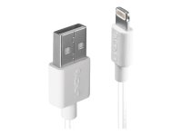 LINDY 0,5m USB an Lightning Kabel weiss