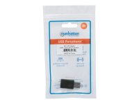 MANHATTAN USB Adapter Typ A auf Typ C USB 3.1 Gen 2 Typ A-Stecker auf Typ C-Buchse 10 Gbps schwarz