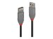 LINDY 0,2m USB 2.0 A Kabel Anthra Line