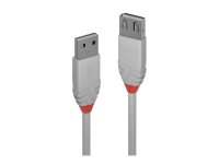 LINDY 2m USB 2.0 A Verl. Anthra Line