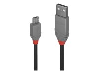 LINDY 0,2m USB 2.0 A/Micro-B Anthra Line